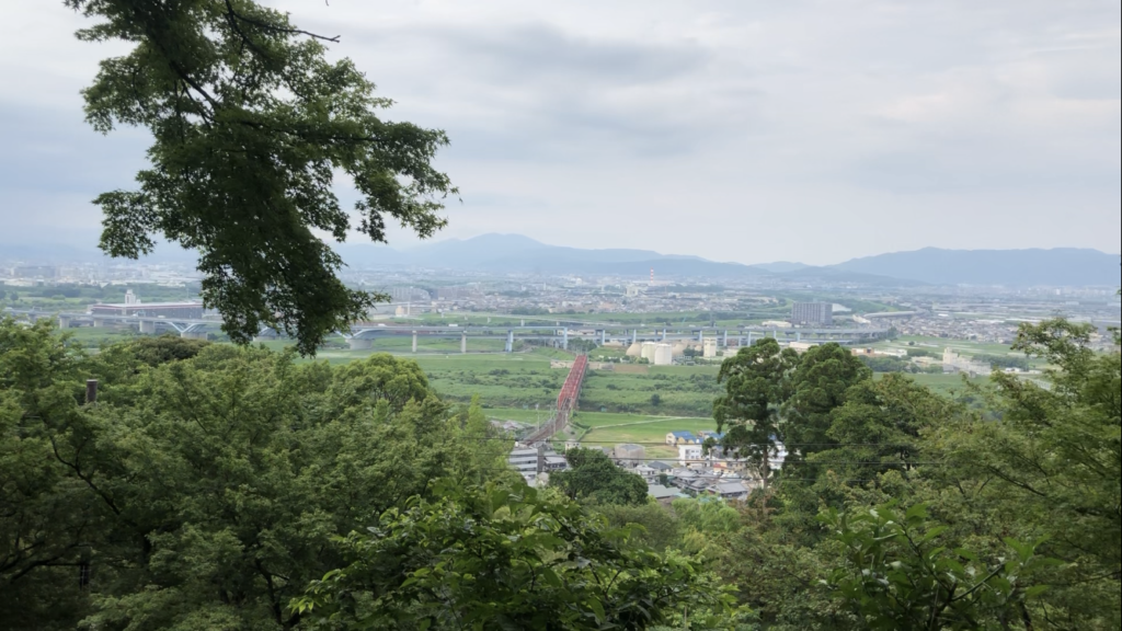 石清水八幡から見た京都